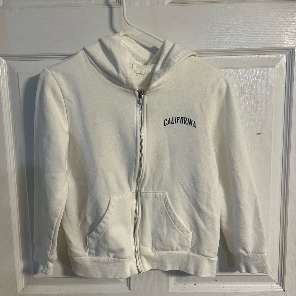 Full Tilt Kids White Zip-Up Hoodie